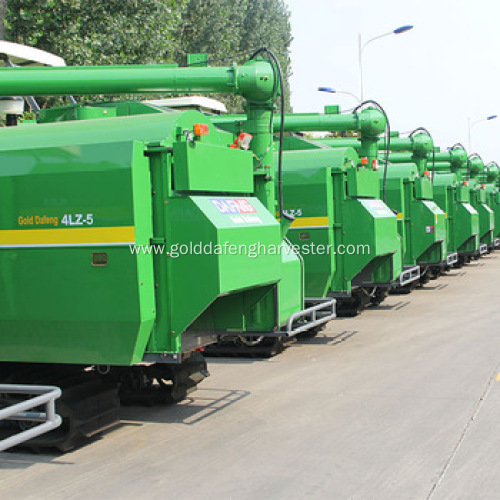 grain wheat rice combine harvester crawler type